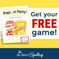 Popcorn Party Spelling Game