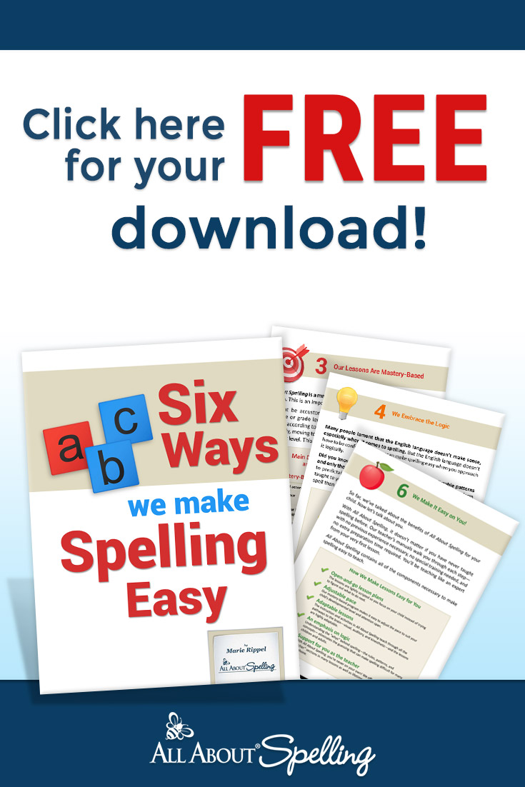 Six Ways We Make Spelling Easy